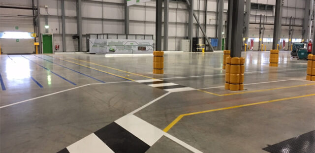 Line Marking At Asda Warrington Distribution Centre