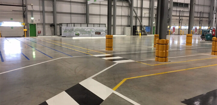 Line Marking At Asda Warrington Distribution Centre