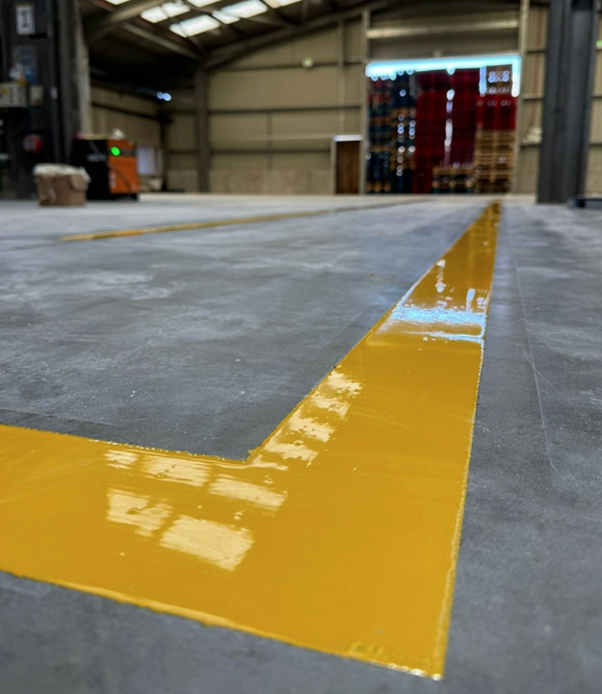 Diamond Cut Floor Markings