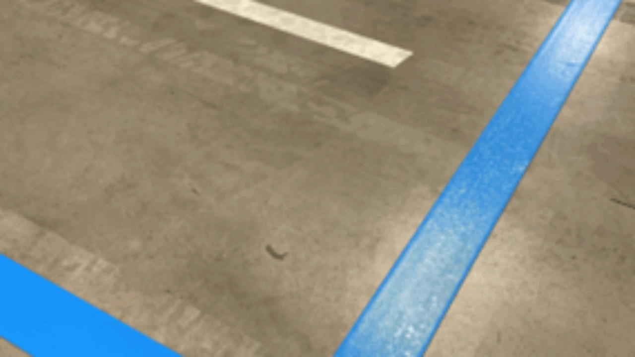 Unprepared Floor Marking 
