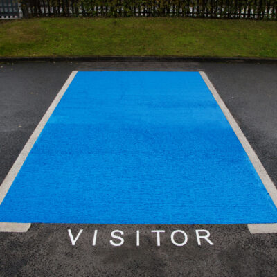 Visitor parking bay