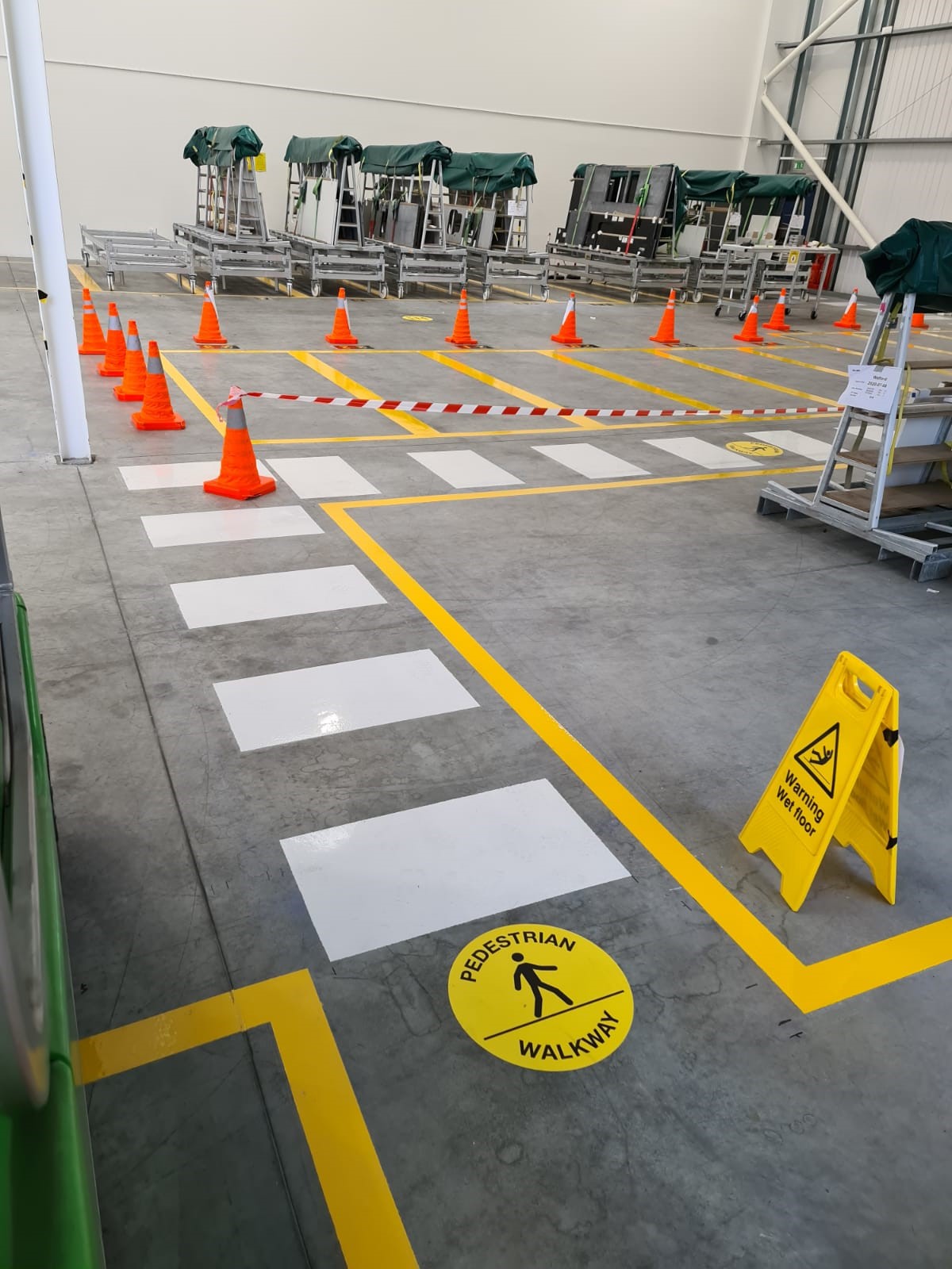 warehouse floor graphics