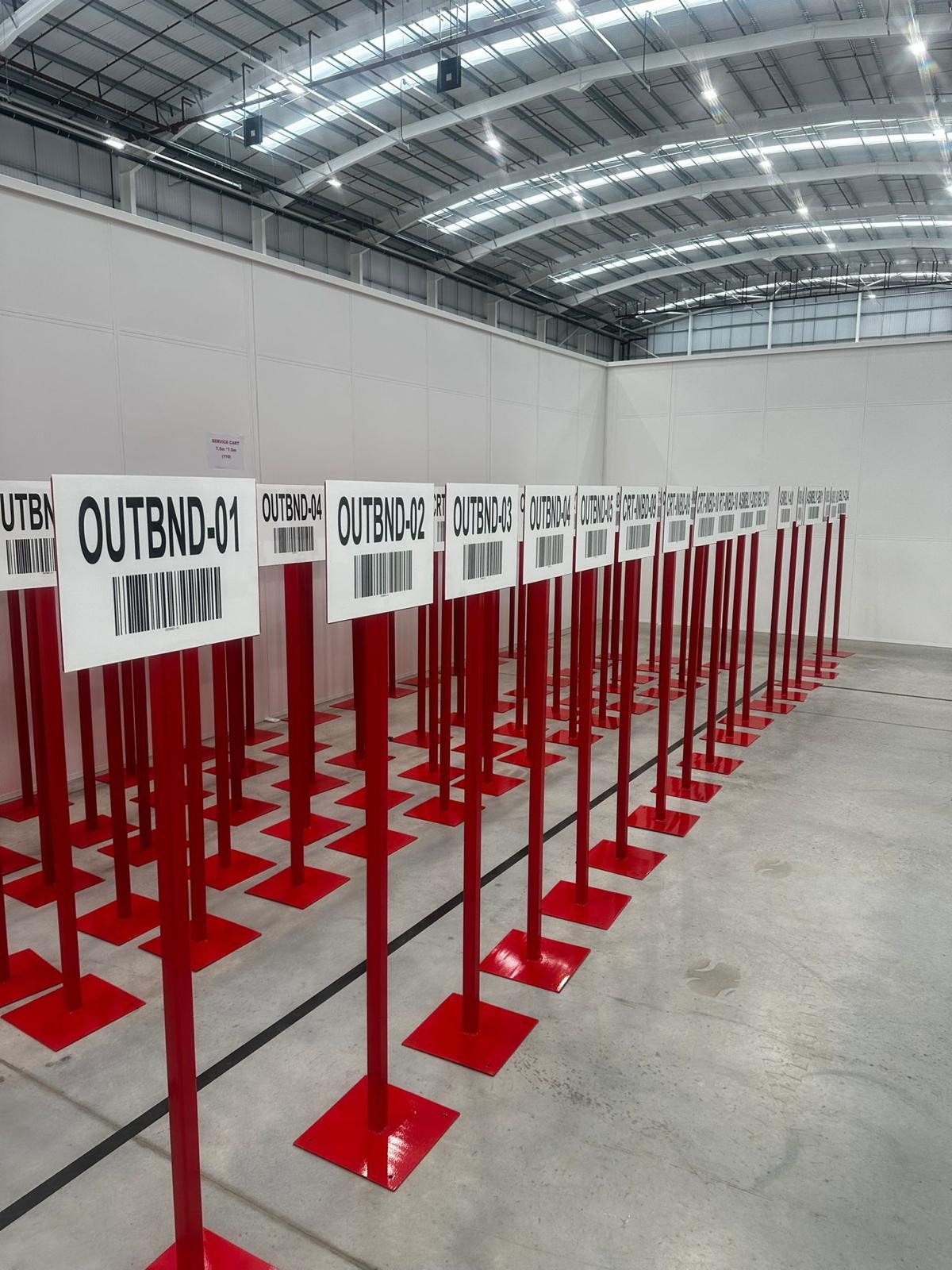 Free standing bus stop signs