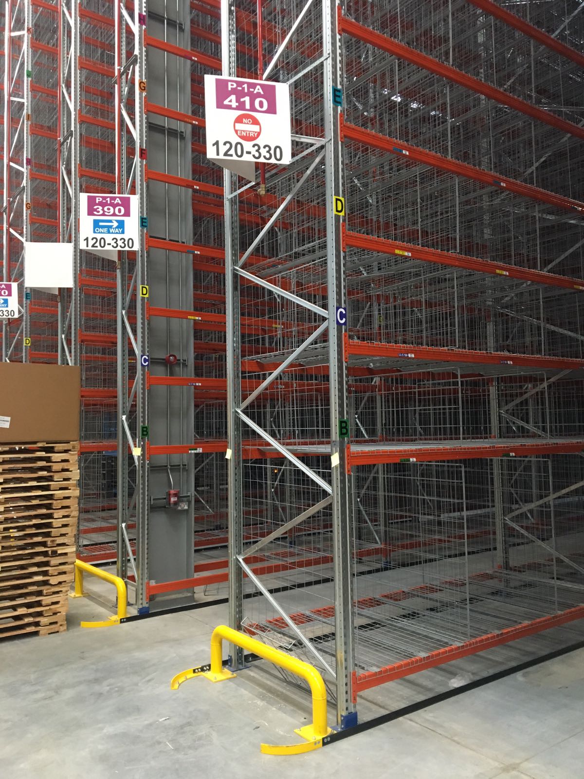 end of aisle sign installation
