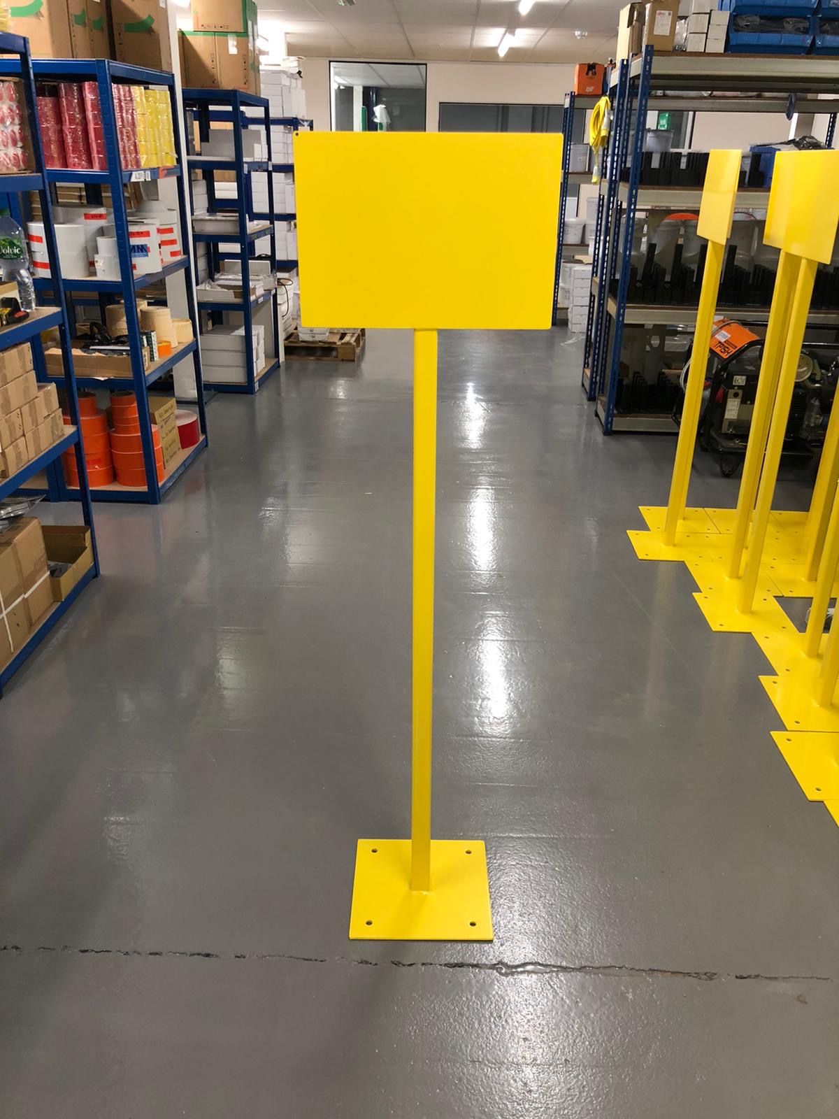 Free standing bus stop signs