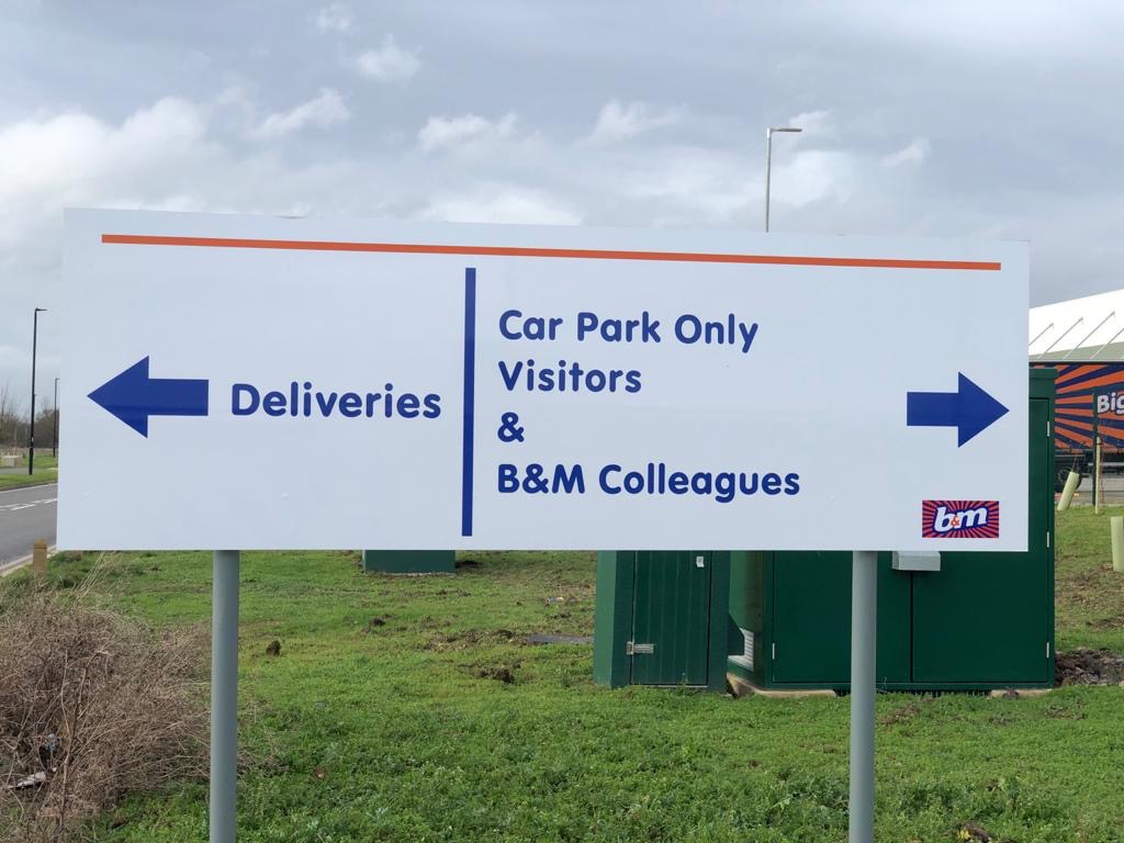 External Direction sign
