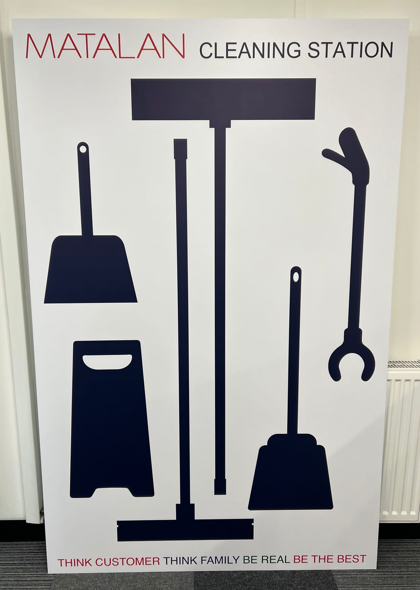 Matalan cleaning shadow board